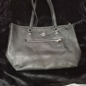 Coach Black Leather Shoulder Bag